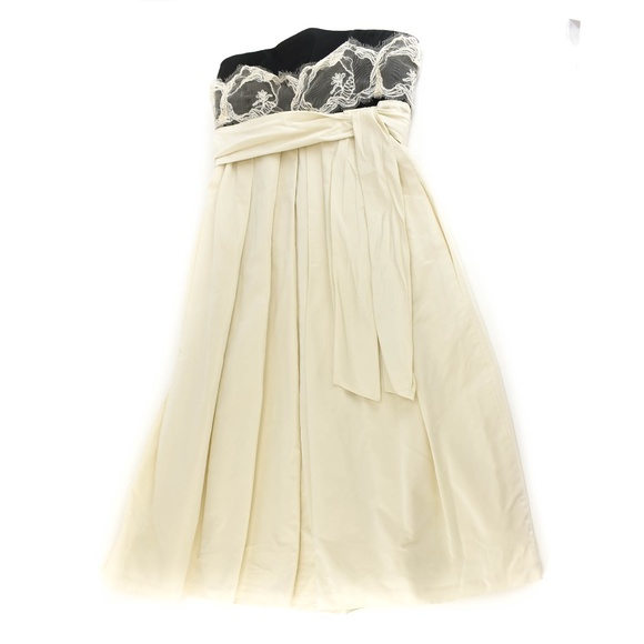 Lida Baday Dresses & Skirts - LIDA BADAY: Black/Cream, Silk Formal Dress